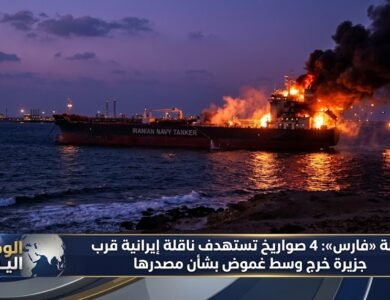 وكالة «فارس» 4 صواريخ تستهدف ناقلة إيرانية قرب جزيرة خرج وسط غموض بشأن مصدرها