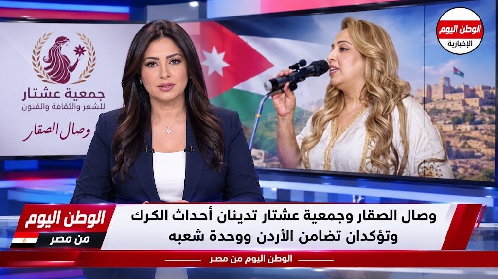 وصال الصقار وجمعية عشتار تدينان أحداث الكرك وتؤكدان تضامن الأردن ووحدة شعبه