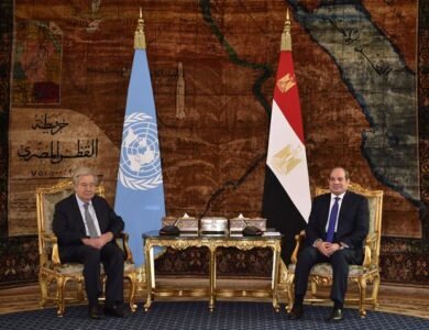السيسي وجوتيريش يبحثان أزمات المنطقة وإصلاح مجلس الأمن ودعم فلسطين