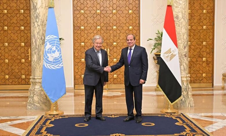 نتائج لقاء السيسي وجوتيريش.. تحرك لدعم فلسطين واحتواء التصعيد وإصلاح مجلس الأمن