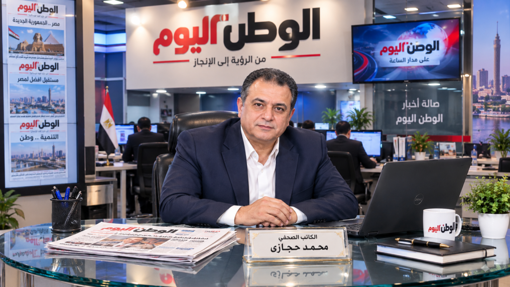 الكاتب الصحفي محمد حجازى ورئيس قسم الاخبار العربية بجريدة الوطن اليوم 