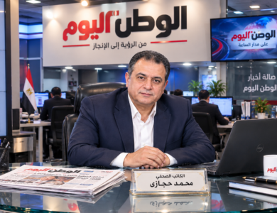 الكاتب الصحفي محمد حجازى ورئيس قسم الاخبار العربية بجريدة الوطن اليوم