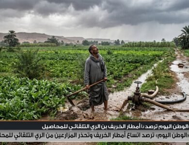 «الوطن اليوم» ترصد اتساع أمطار الخريف وتحذر المزارعين من الري التلقائي للمحاصيل