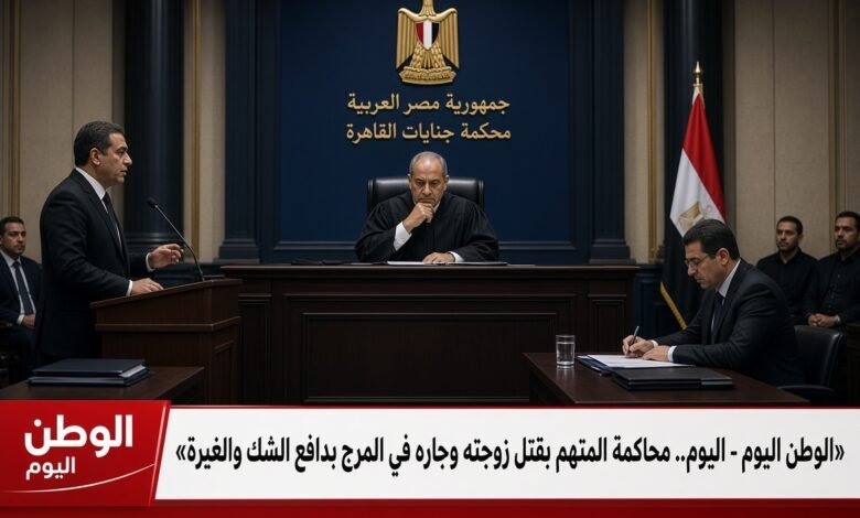 اليوم.. محاكمة المتهم بقتل زوجته وجاره في المرج بدافع الشك والغيرة