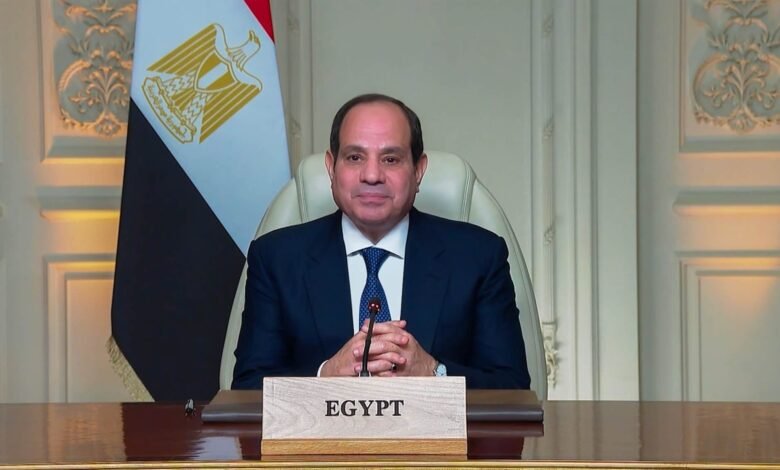 بيان كلمة الرئيس المصري عبد الفتاح السيسي اليوم أمن مصر المائي خط أحمر