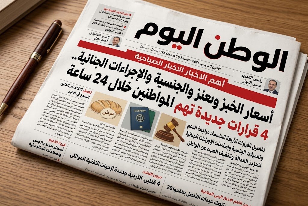 جريدة الوطن اليوم