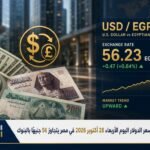 سعر الدولار اليوم الأربعاء 28 أكتوبر 2026 في مصر يتجاوز 56 جنيهًا بالبنوك