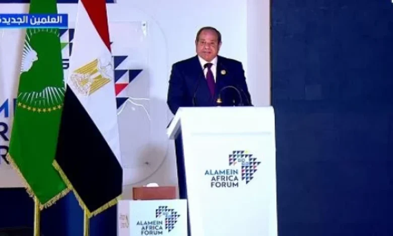 كلمة الرئيس السيسي بمنتدى «العلمين – أفريقيا للأعمال» تضع خارطة طريق للتنمية بالقارة